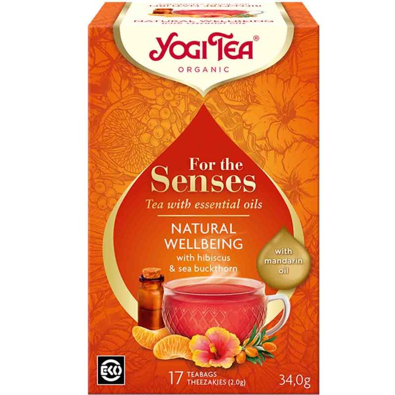 For the Sense Natural wellbeing van Yogi Tea, 6 x 17 builtjes